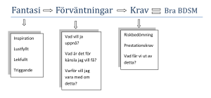 Tankekedja för "Bra BDSM" enligt panelen i podcasten "Röster från Mörka Sidan"